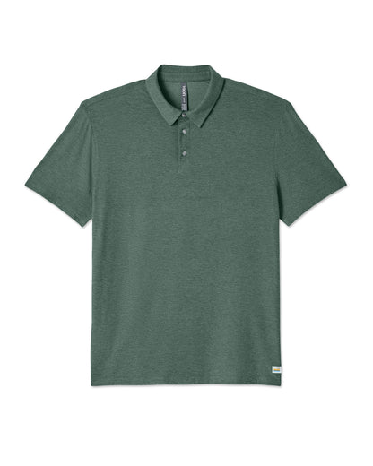 Vuori Strato Tech Polo Men's Agate Green Heather Polo Shirt