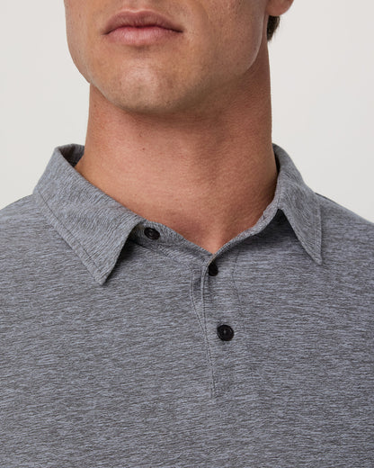 Vuori Strato Tech Polo Men's Heather Grey Polo Shirt