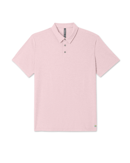 Vuori Strato Tech Polo Men's Faded Rose Heather Polo Shirt