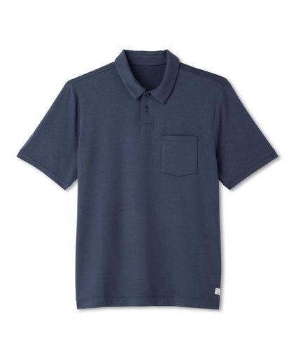 Vuori Short Sleeve Ponto Performance Polo Azure Heather