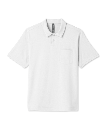 Vuori Men's Short Sleeve Ponto Performance Polo White