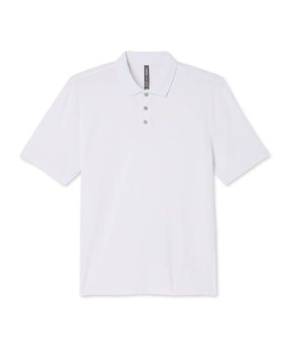 Vuori Men's Short Sleeve Gamepoint Polo 2.0 White - Non Tipped