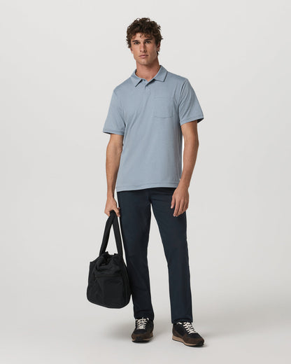 Vuori Short Sleeve Ponto Performance Polo Blue Dusk Heather