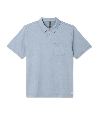 Vuori Short Sleeve Ponto Performance Polo Blue Dusk Heather
