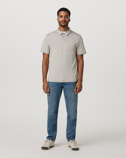 Vuori Short Sleeve Ponto Performance Polo Dark Salt Heather