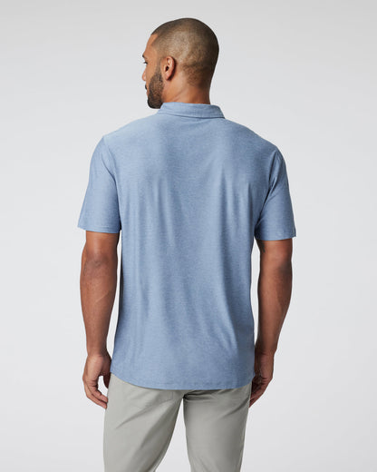 Vuori Strato Tech Polo Men's Chambray Heather Polo