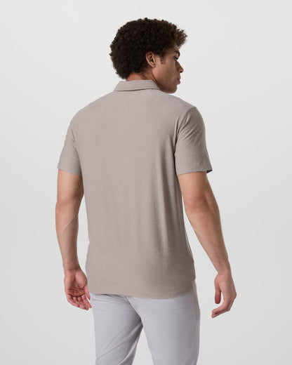 Vuori Strato Tech Polo Men's Mocha Heather Polo