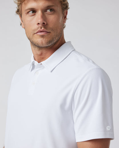 Vuori Gamepoint Polo Men's White Tennis Shirt