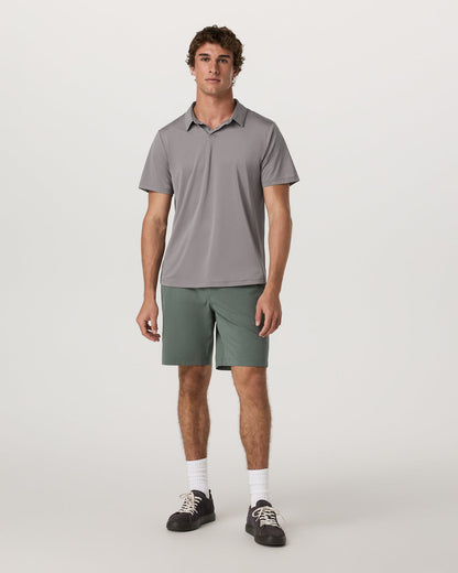 Vuori Short Sleeve Viewpoint Polo 2.0 Men's Cavern Grey Shirt