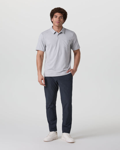 Vuori Short Sleeve Ponto Performance Polo Frost Grey Heather