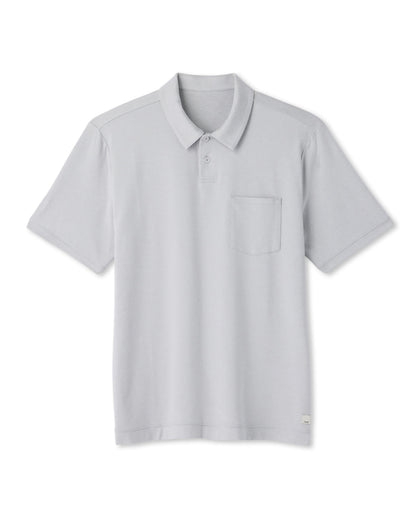 Vuori Short Sleeve Ponto Performance Polo Frost Grey Heather