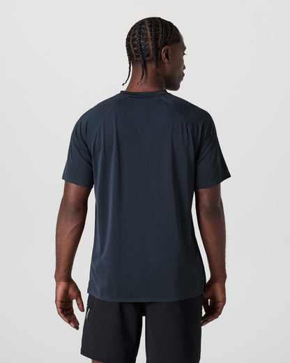 Vuori Short Sleeve Viewpoint Henley Navy