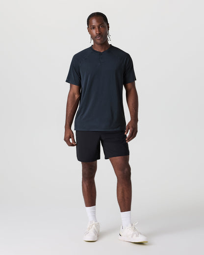 Vuori Short Sleeve Viewpoint Henley Navy