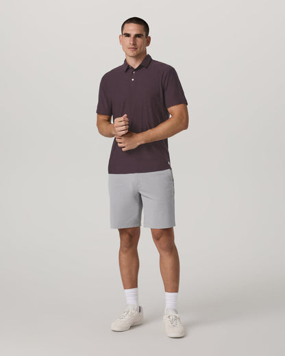 Vuori Strato Tech Polo Men's Raisin Heather Performance Shirt