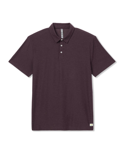 Vuori Strato Tech Polo Men's Raisin Heather Performance Shirt