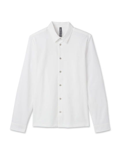 Vuori Long Sleeve Manhattan Button Down Men's White Shirt