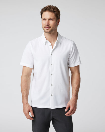 Vuori Short-Sleeve Manhattan Button Down White