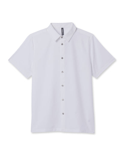 Vuori Short-Sleeve Manhattan Button Down White