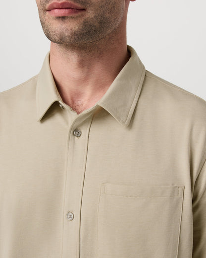 Vuori Short Sleeve Knit Oxford Button Down - Classic Fit Trench