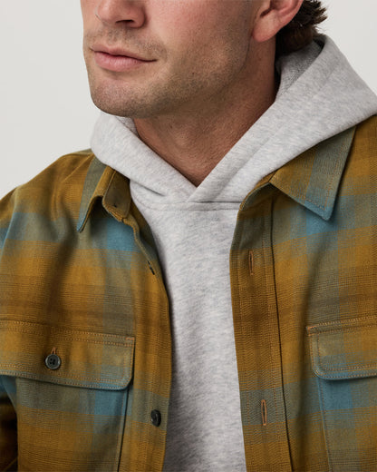 Vuori Long Sleeve Flannel Button Down Men's Bluegrass Shirt