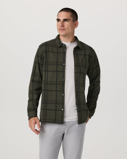 Vuori Seaview Plaid Button Down Shirt Dark Oregano Shirt
