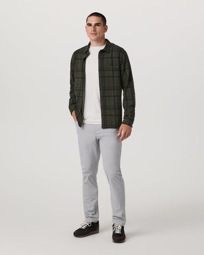 Vuori Seaview Plaid Button Down Shirt Dark Oregano Shirt