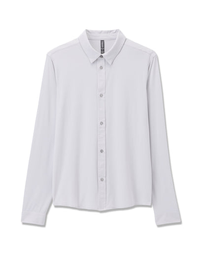 Vuori Long Sleeve TravelLite Button Down Frost Grey