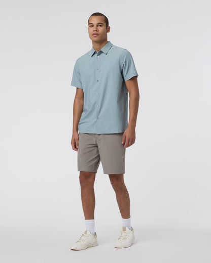 Vuori Short Sleeve Manhattan Button Down Men's Mist Shirt