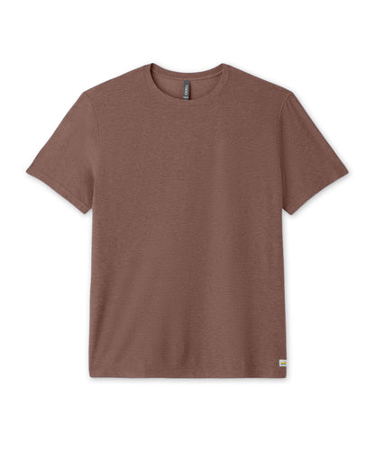 Vuori Strato Tech Tee Men's Sable Heather Performance T-Shirt