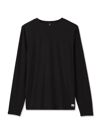 Vuori Long Sleeve Strato Tech Tee Men's Black Shirt