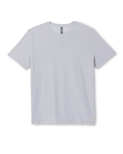 Vuori Strato Tech Tee Platinum White Tech Workout Shirt