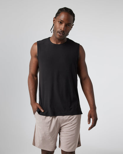 Vuori Strato Muscle Tee Men's Black Muscle Shirt