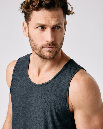 Vuori Strato Tech Tank Charcoal Heather