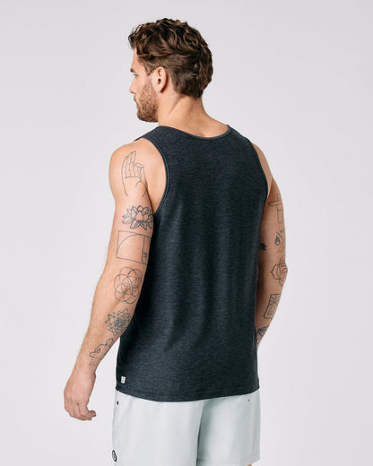 Vuori Strato Tech Tank Charcoal Heather