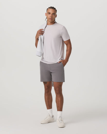 Vuori Strato Tech Tee Men's Thistle Heather Performance Shirt