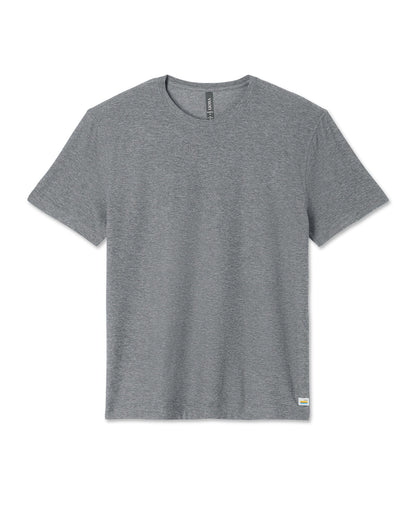 Vuori Short Sleeve Strato Tech Tee - Relaxed Fit Heather Grey