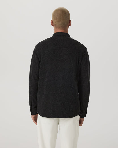 Vuori Long Sleeve Altitude Wool Shirt - Relaxed Volcanic Ash