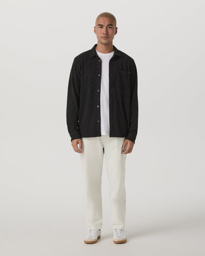 Vuori Long Sleeve Altitude Wool Shirt - Relaxed Volcanic Ash