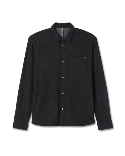 Vuori Long Sleeve Altitude Wool Shirt - Relaxed Volcanic Ash