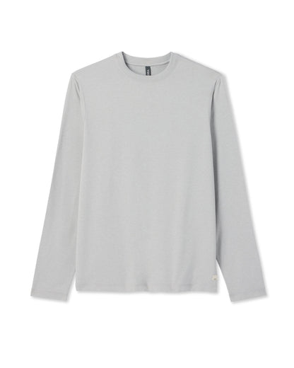 Vuori Long Sleeve Ponto Performance Tee Frost Grey Heather