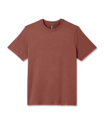 Vuori Short Sleeve Ponto Performance Tee Firebrick Heather