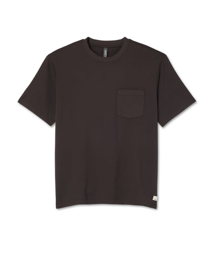 Vuori Men's Short Sleeve Ponto Pocket Tee - Relaxed Fit Carbon
