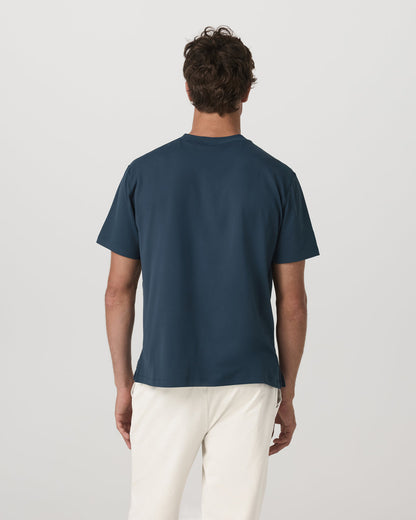Vuori Short Sleeve Ponto Pocket Tee - Relaxed Fit Ocean Blue