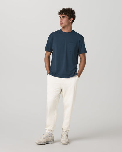 Vuori Short Sleeve Ponto Pocket Tee - Relaxed Fit Ocean Blue