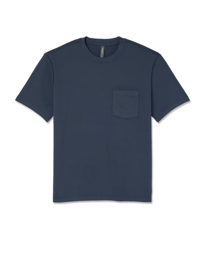 Vuori Short Sleeve Ponto Pocket Tee - Relaxed Fit Ocean Blue