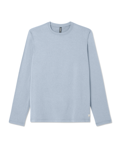 Vuori Long Sleeve Ponto Performance Tee Blue Dusk Heather