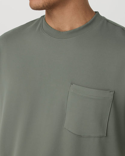 Vuori Short Sleeve Ponto Pocket Tee - Relaxed Fit Light Oregano