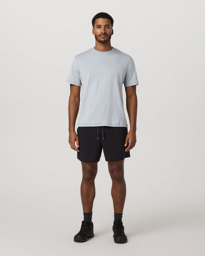 Vuori Short Sleeve Ponto Tee - Relaxed Fit Harbor Grey Heather