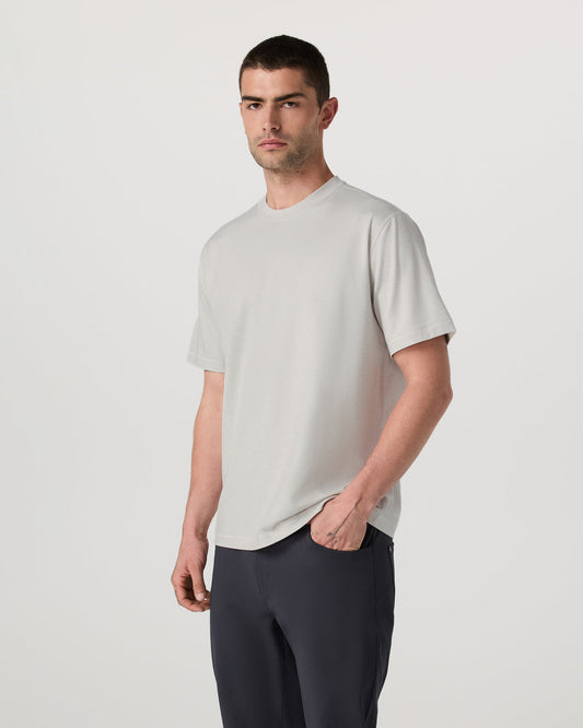 Vuori Men's Short Sleeve Ponto Tee - Relaxed Salt Heather