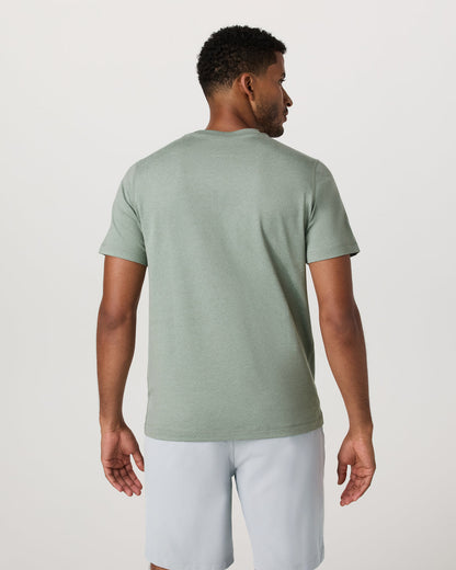 Vuori Men's Short Sleeve Ponto Performance Tee Thyme Heather